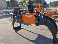 log grapple with fixed pendulum rotator for minidiggers and forest cranes dk 18 gr 100f