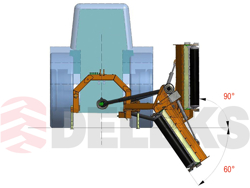 sideshift flail mower heavy offset side mulcher for tractors dragon 220