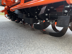 heavy rotavator tiller for tractors working width 180cm for soil preparation mod dftr 180