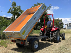 3 way hydraulic tipping trailer for tractor rm 14 t3h