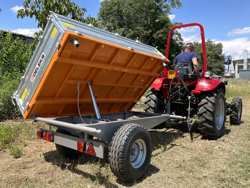 3 way hydraulic tipping trailer for tractor rm 14 t3h