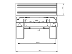 3 way hydraulic tipping trailer for tractor rm 14t3s