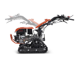 reversible crawler walking tractor loncin 420cc