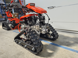 reversible crawler walking tractor loncin 420cc