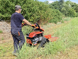 reversible crawler walking tractor loncin 420cc