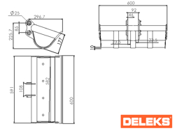 bucket for miniexcavator 600